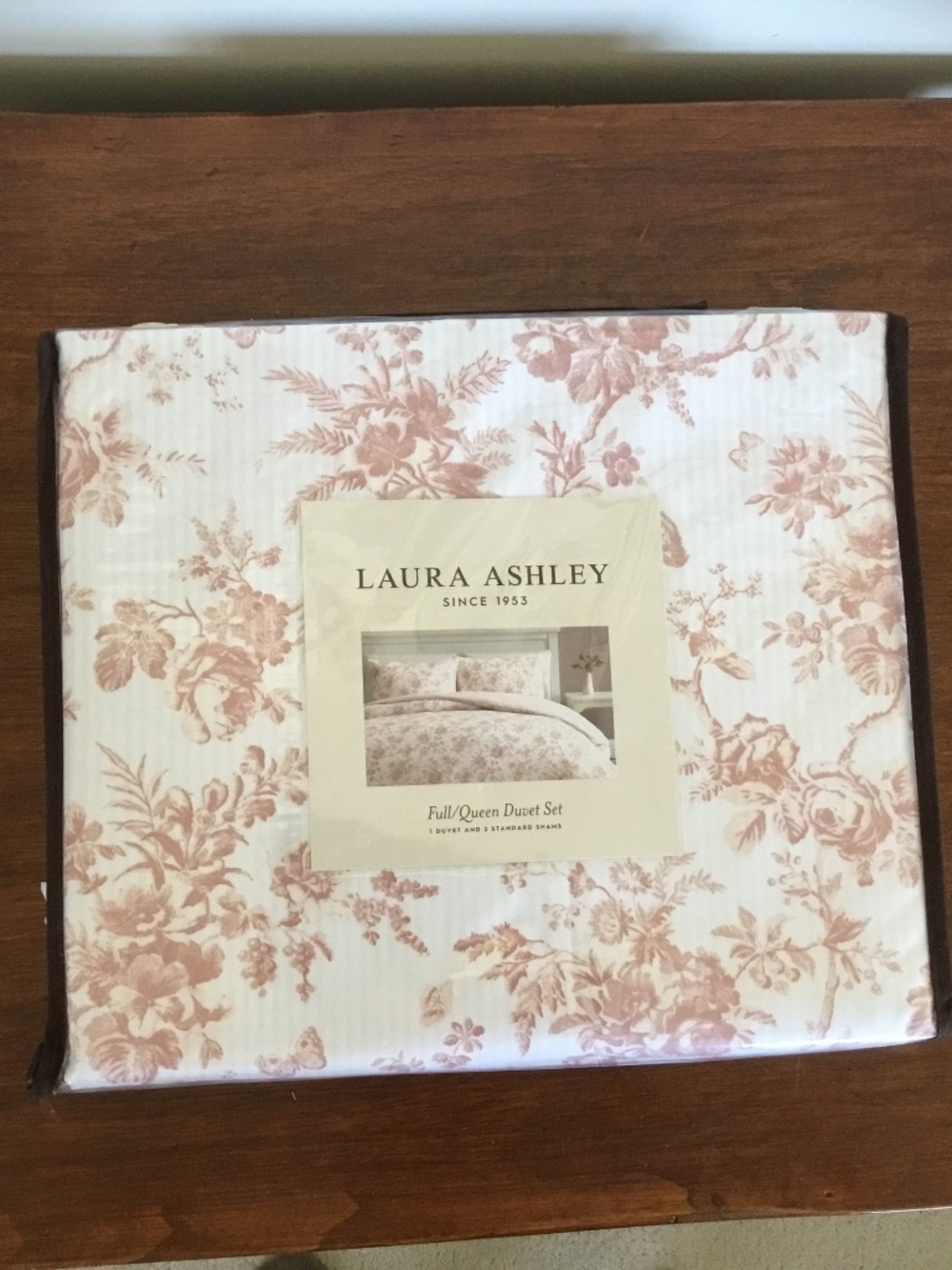 NWT Laura Ashley Full/Queen Duvet Set ‘Walled Garden’ Pink